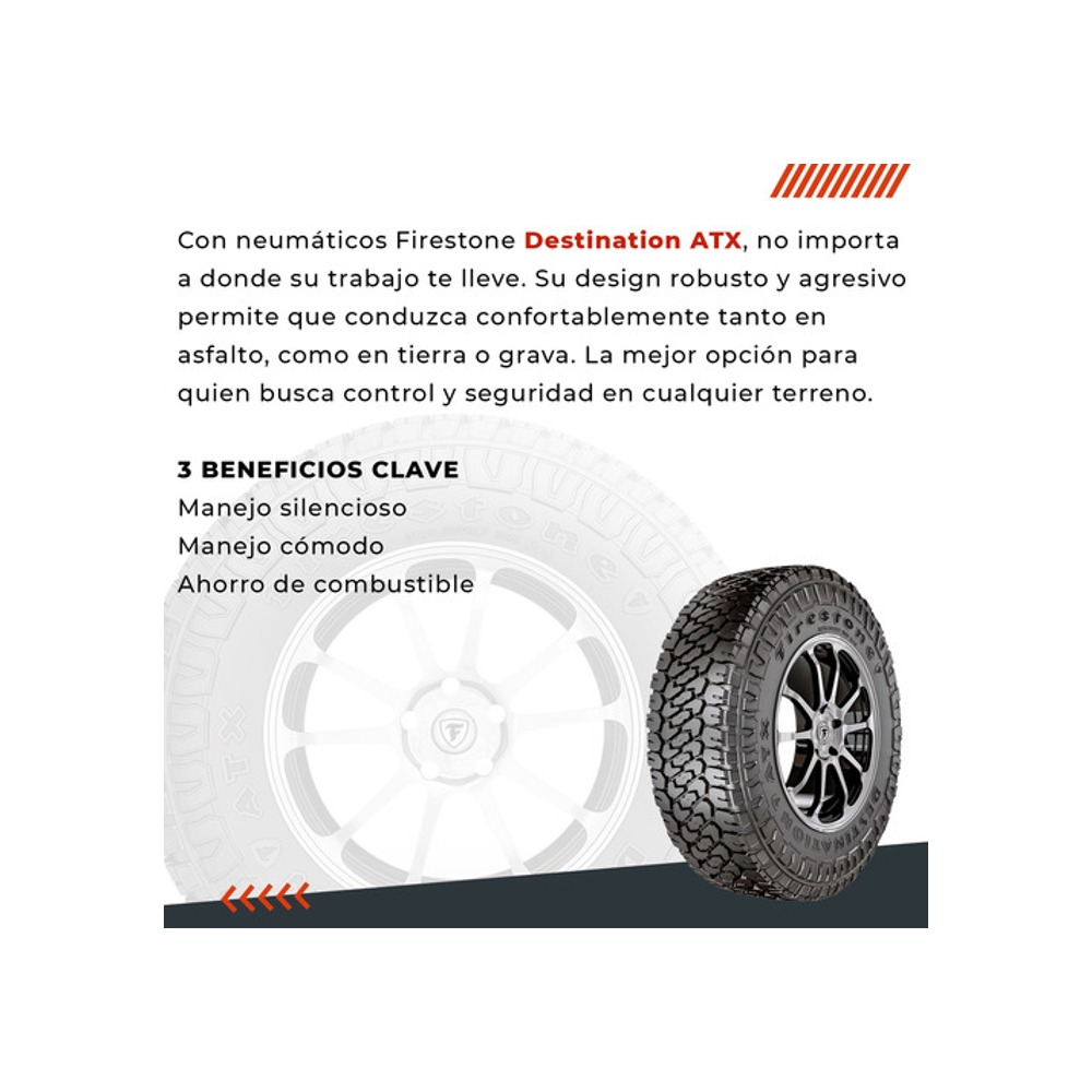 Neumático Firestone Destination 265/75r16 Atx 123/120s - Imagen 4