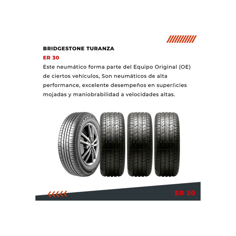 Neumáticos Bridgestone 195/55 R15 85h Turanza Er30 Massio - Imagen 4