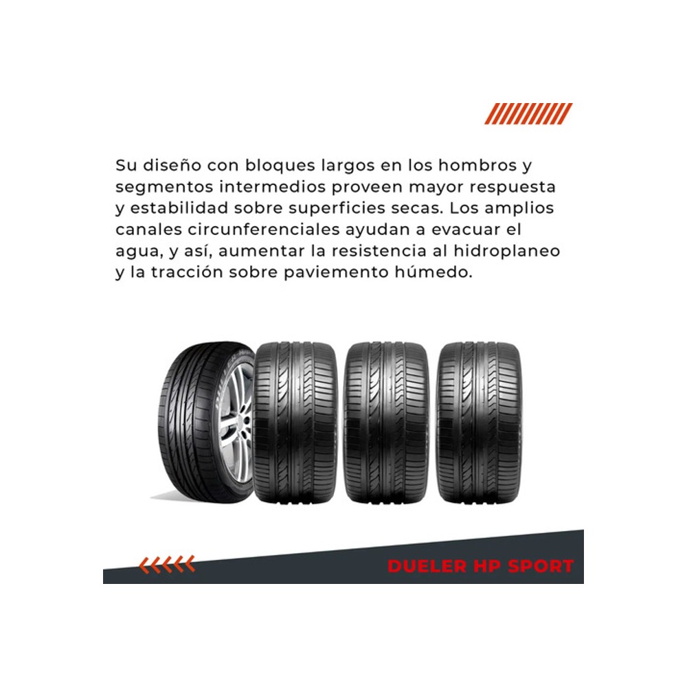 Neumático Bridgestone 235/65r18 106h Dueler H/p Sport X2 - Imagen 5