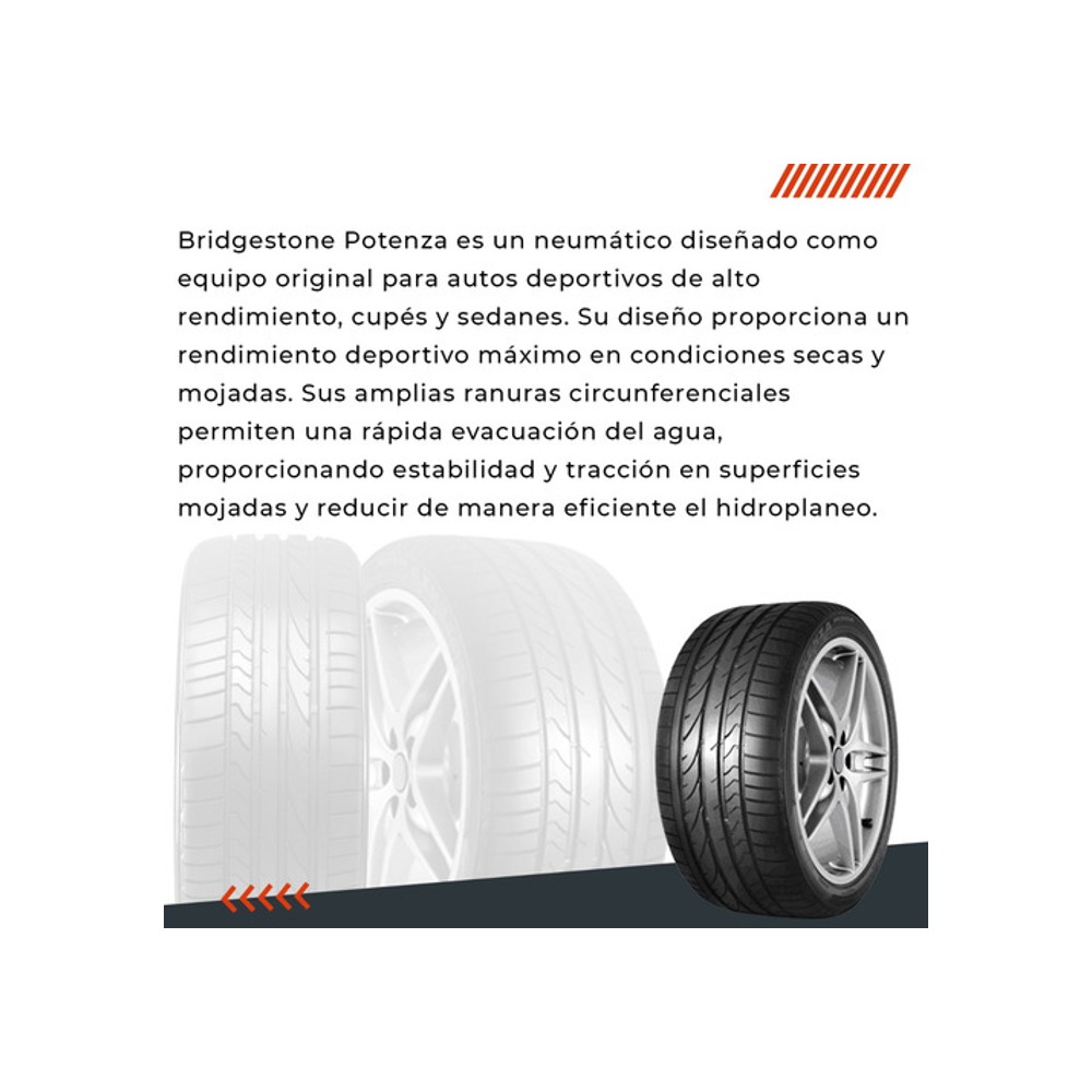 Neumático Bridgestone 255/40r17 Potenza Re050aii Rft 94w - Imagen 5