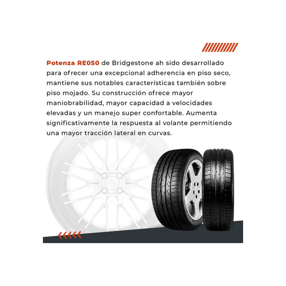Neumático X2 Bridgestone 225/40r18 Potenza Re050a 92y Massio - Imagen 5