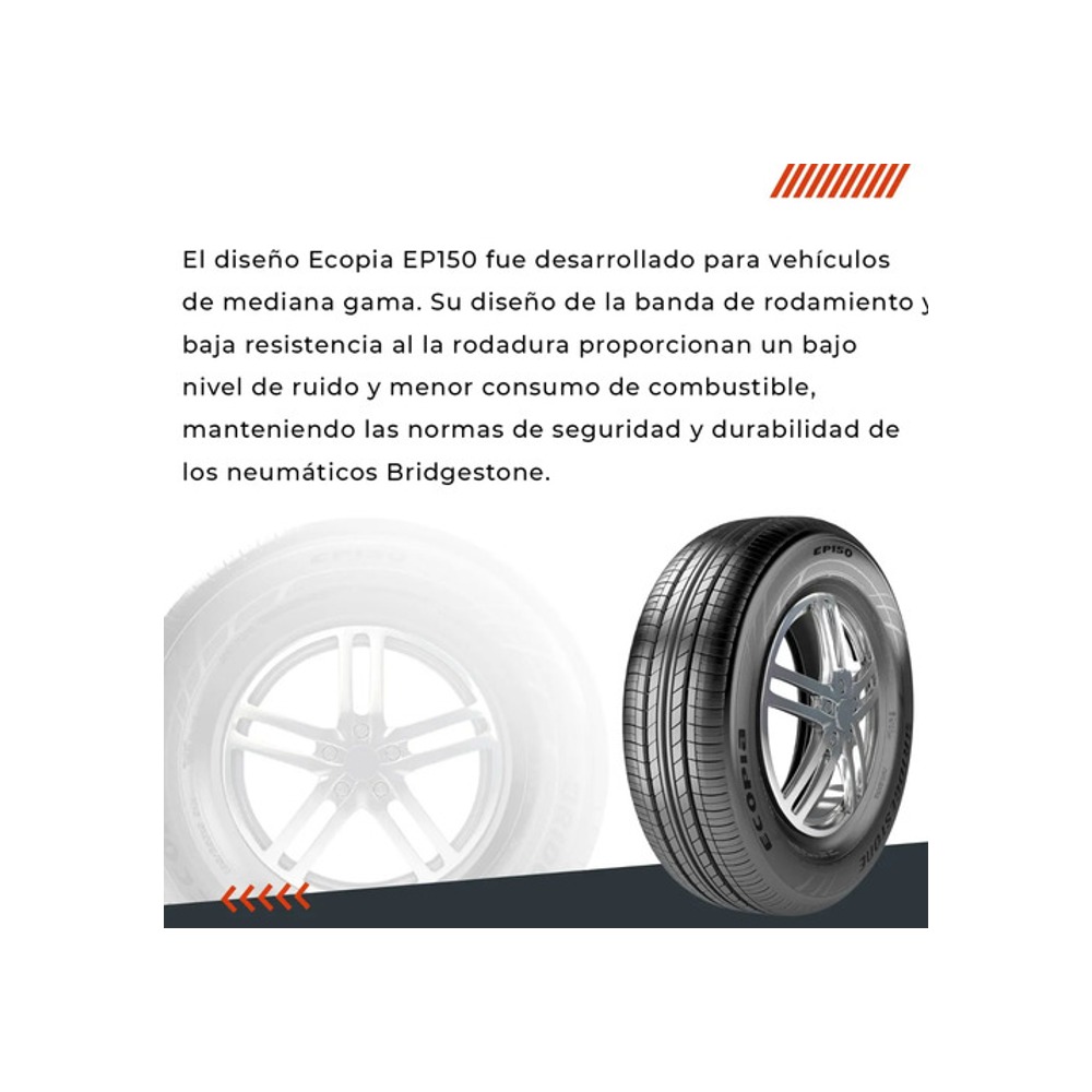 Neumáticos Bridgestone 185/60r14 Ecopia Ep150 82h Massio - Imagen 5