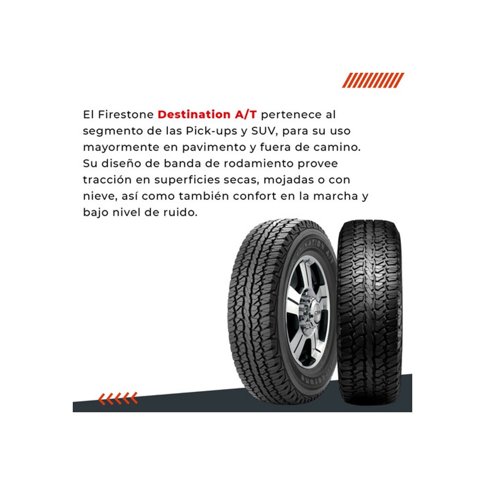 Cubiertas Firestone 215/80r16 107 S Destination A/t Massio - Imagen 4