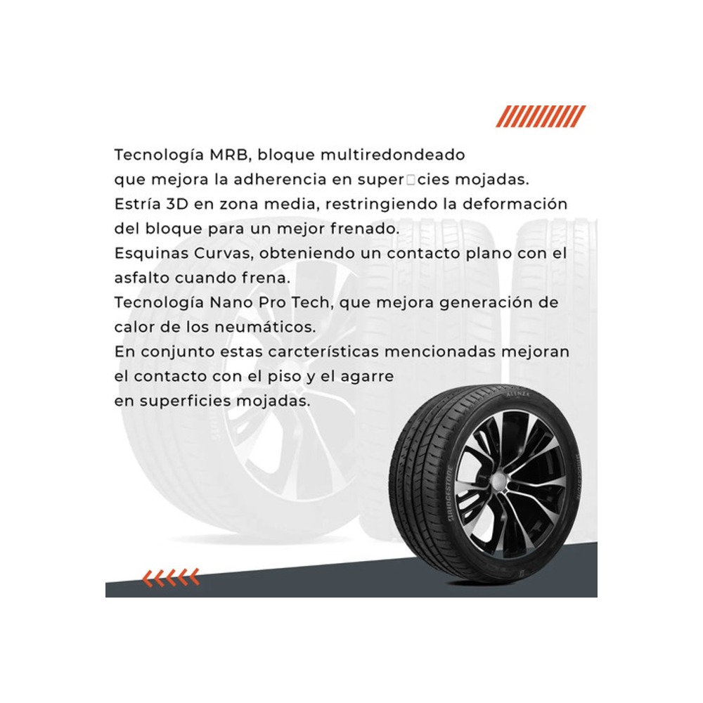 Neumático Bridgestone Alenza H/l 33 P 225/60r18 100 H Massio - Imagen 5